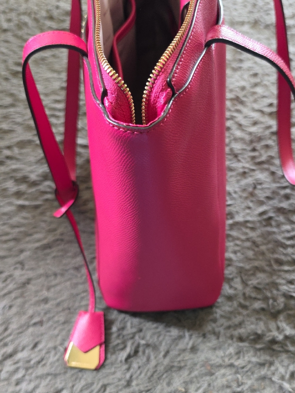 EUC Michael Kors Hot Pink Tote Handbag - Picture 9 of 9